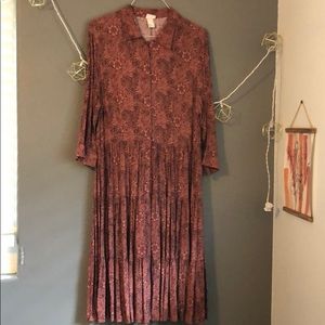 H&M Morris & Co tiered dress sz 18